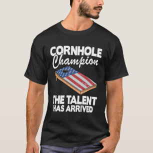 Camiseta Cornhole Champion American Flag Conselho Cornhole