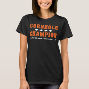 Camiseta Cornhole Champion Eu Gosto De Grandes Bolsas E Não