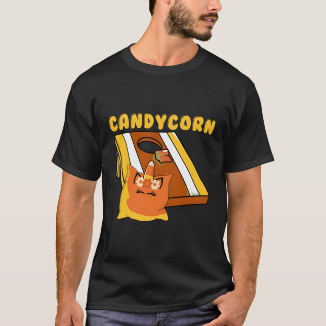 Camiseta Cornhole Corn Hole Candycorn (Frente)