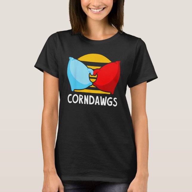 Camiseta Cornhole Corn Hole Corndawgs (Frente)
