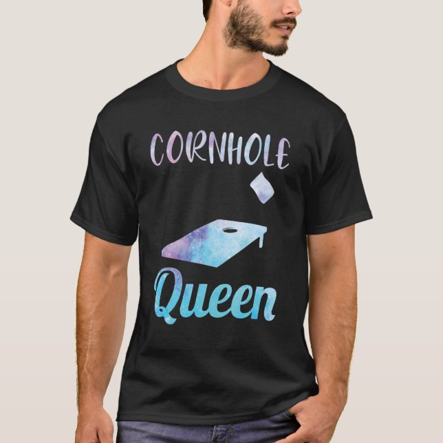 Camiseta Cornhole Corn Hole Cornhole Queen (Frente)