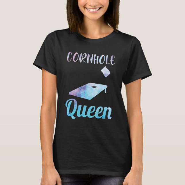 Camiseta Cornhole Corn Hole Cornhole Queen (Frente)