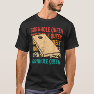Camiseta Cornhole Corn Hole Retro Cornhole Queen