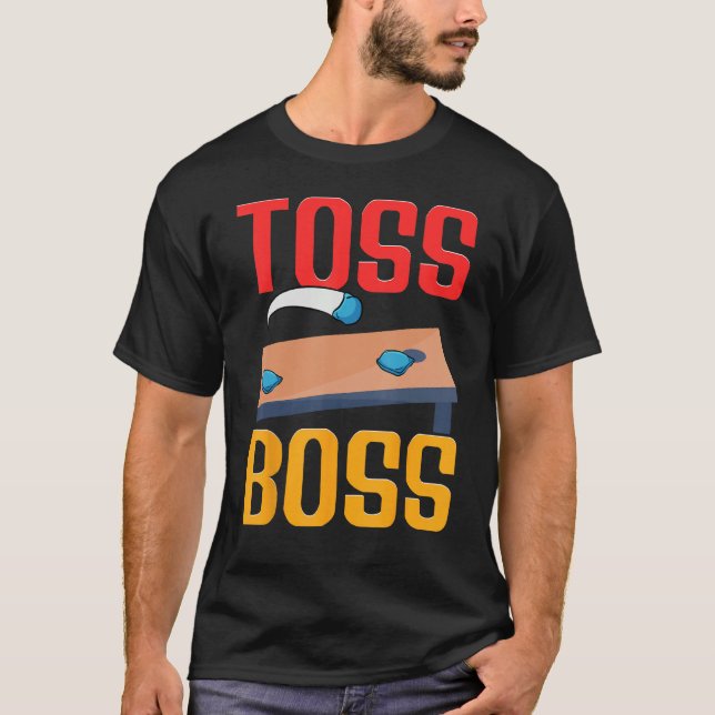 Camiseta Cornhole Corn Hole Toss Boss (Frente)