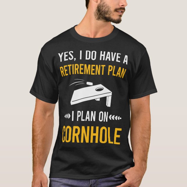 Camiseta Cornhole da Aposentadoria (Frente)