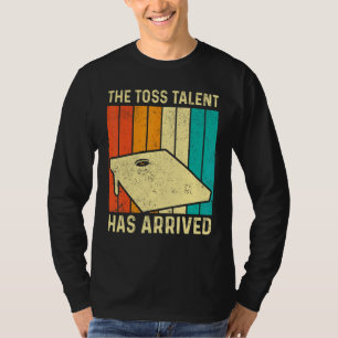 Camiseta Cornhole Divertido Buraco de Milho Retro O Lançame