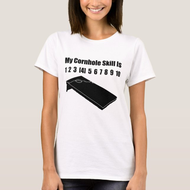 Camiseta Cornhole Engraçado (Frente)