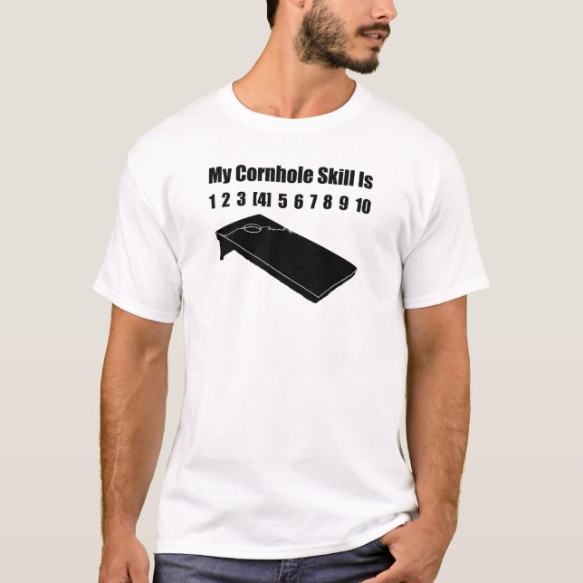 Camiseta Cornhole Engraçado (Frente)
