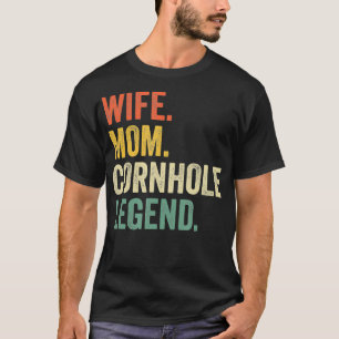 Camiseta Cornhole Engraçado Esposa Mãe Saco Toca Legenda Vi