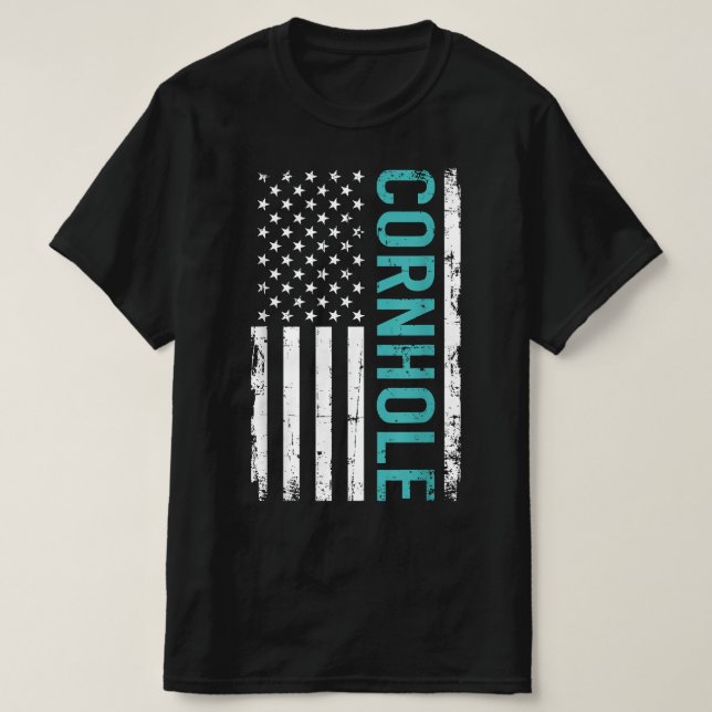 Camiseta Cornhole EUA (Frente do Design)