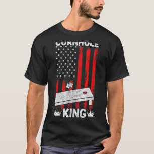 Camiseta Cornhole For Men Bean Bag Conselho American Flag