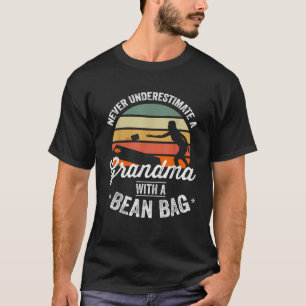 Camiseta Cornhole Funny Cornhole Bean Bag Avó 4º de Ju