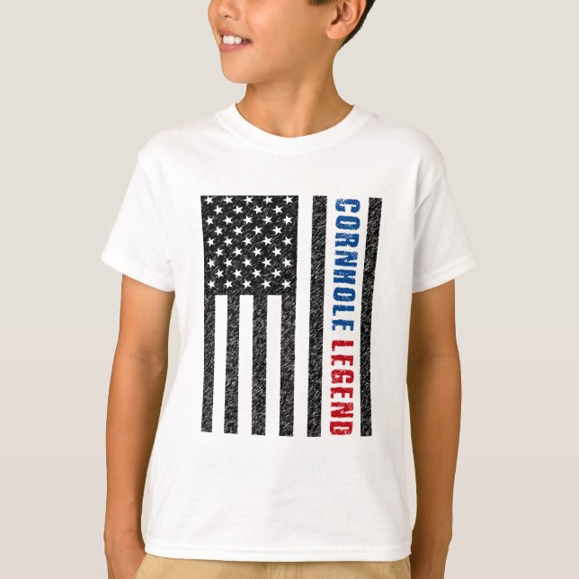 Camiseta Cornhole Legend USA (Frente)
