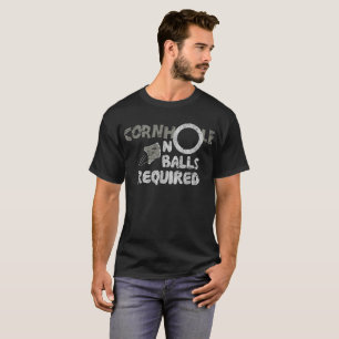 Camiseta Cornhole nenhuns t-shirt engraçados exigidos do