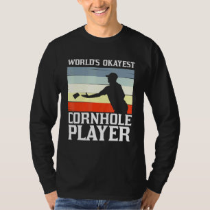 Camiseta Cornhole Para Homens Mulheres Jogo de Lançamento d