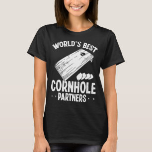 Camiseta Cornhole Player Words Best Cornhole Partners Corn