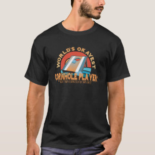 Camiseta Cornhole Player Words Okayest Cornhole Player Des