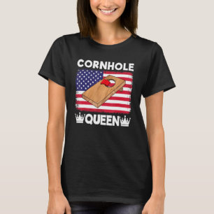 Camiseta Cornhole Queen Cornhole Team Bean Bag Cornhole 1