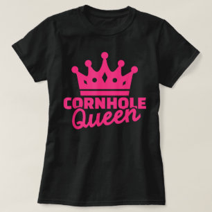 Camiseta Cornhole Queen Pink College Corn Hole