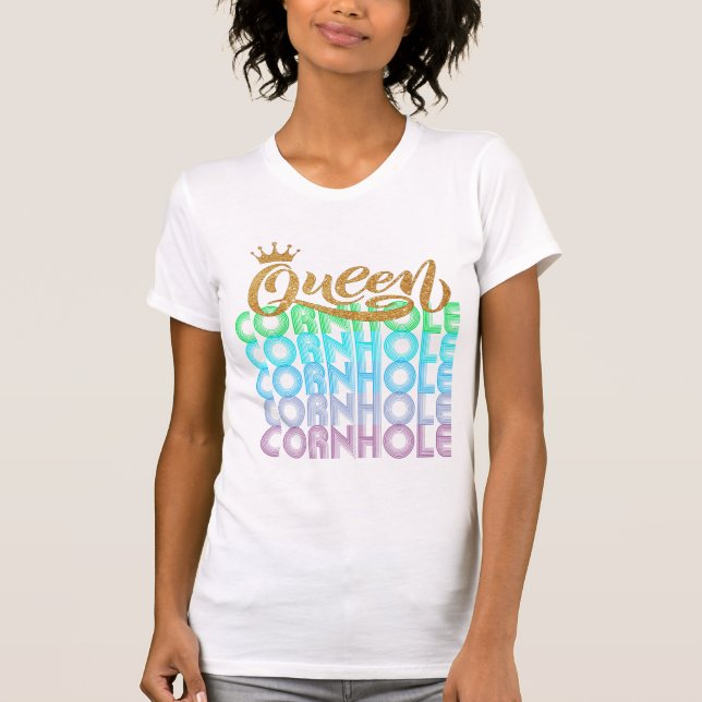 Camiseta Cornhole Queen T-Shirt (Frente)