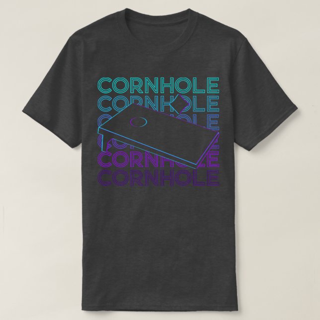 Camiseta Cornhole Retro Gift (Frente do Design)