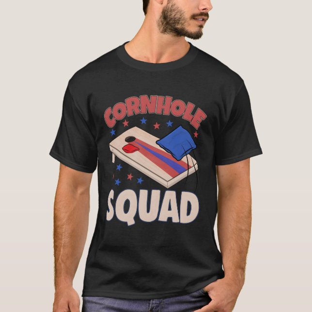 Camiseta Cornhole Squad Corn Hole Gammer Love (Frente)