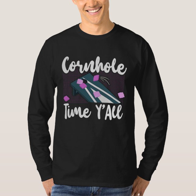 Camiseta Cornhole Team Bean Bag Player Champ Girl Cornhole  (Frente)