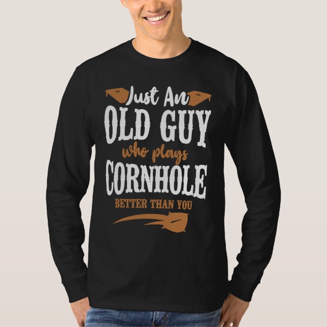 Camiseta Cornhole Team Bean Bag Player Champ Retired Grandp (Frente)