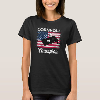 Camiseta Cornhole Trophy Champion Bean Bag Cornhole Player