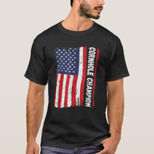 Camiseta Cornhole Trophy Champion Funny Bean Bag Cornhole