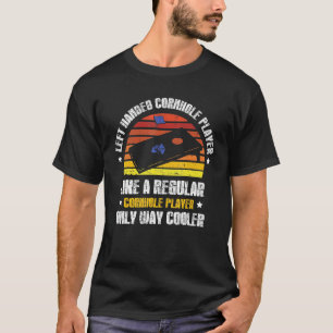 Camiseta Cornhole Vintage Jogador da Cornualha à Esquerda