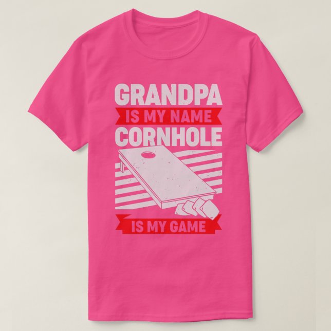 Camiseta Cornhole Vovô Bean Bag Toca o Avô Gift (Frente do Design)