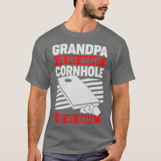 Camiseta Cornhole Vovô Bean Bag Toca o Avô Gift