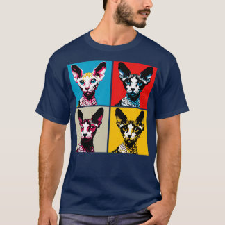 Camiseta Cornish Rex Art Cat Lovers