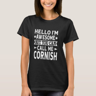Camiseta Cornish Surname Me Chame Cornish Family Sobrenome 