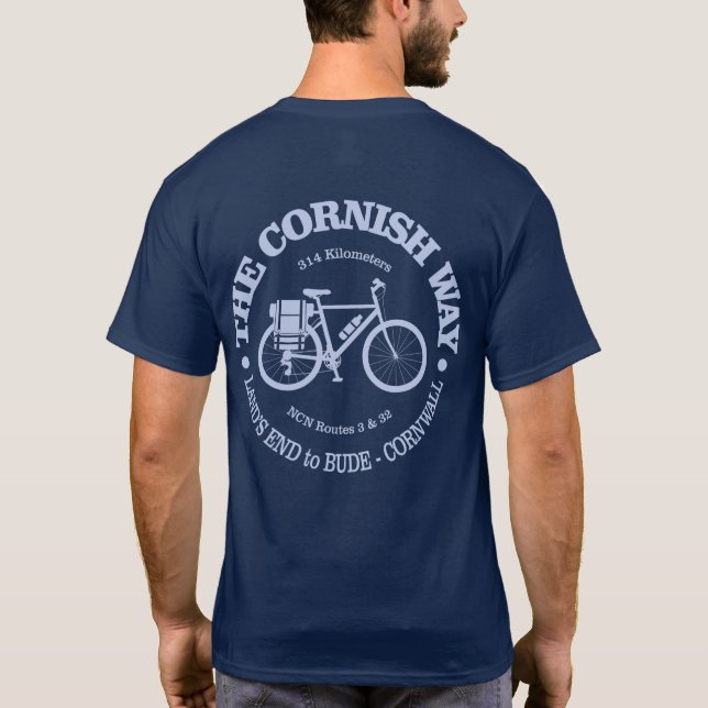 Camiseta Cornish Way (ciclismo) (Verso)