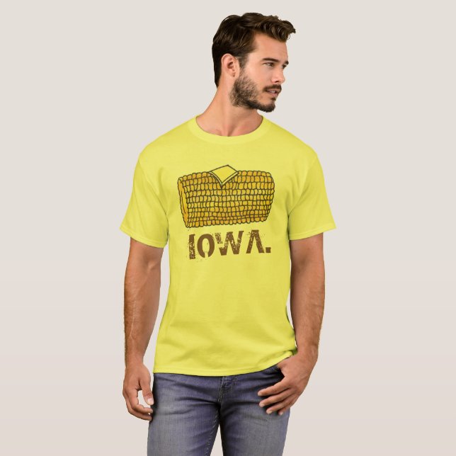 Camiseta Corno Amarelo IOWA no Cob Corncob (Frente Completa)