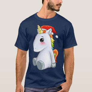 Camiseta Corno Bonito Sentado Com A Ideia Do Chapéu De Sant