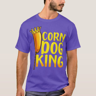 Camiseta Corno Cão Rei Engraçado Corndog Enchido Quente