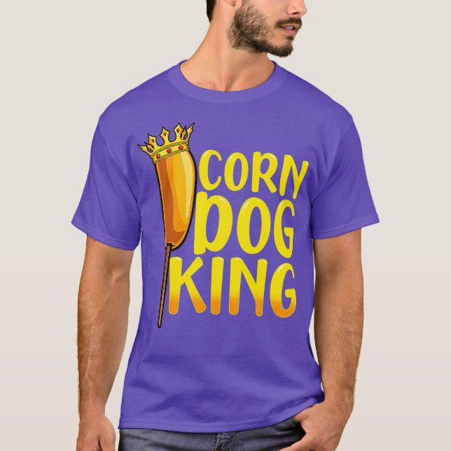Camiseta Corno Cão Rei Engraçado Corndog Enchido Quente (Frente)