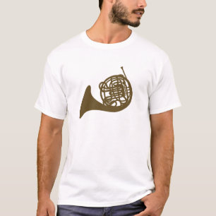 Camiseta Corno francês marrom