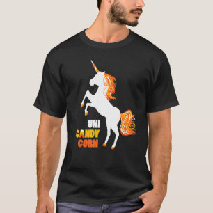 Camiseta Corno Mágico do Halloween do Milho Simulado do Uni