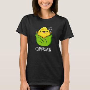 Camiseta Cornpaixão Funny Corn Compaixão Pun Dark BG
