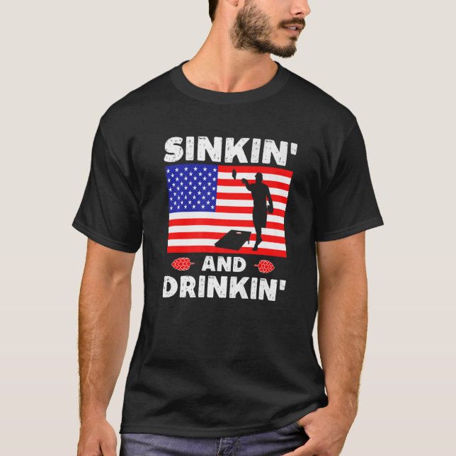 Camiseta Cornualha bebendo E Nascente E Cerveja Americana F (Frente)