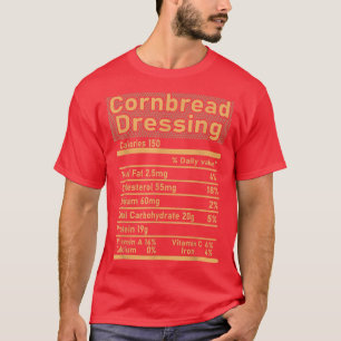 Camiseta Cornuaria Comida Nutrição Fatos Família Thanksgi