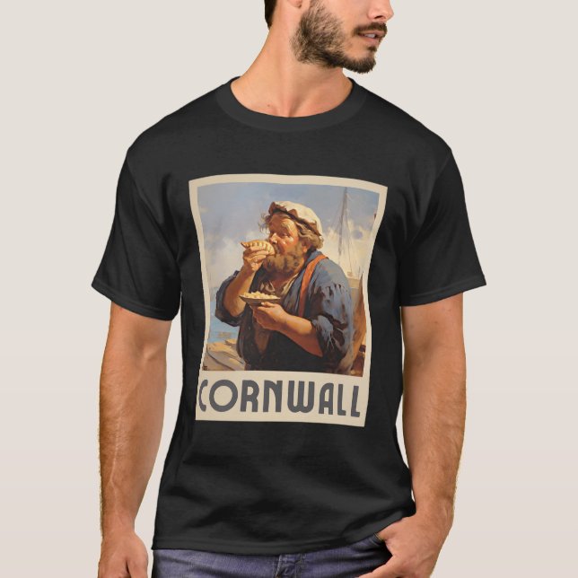 Camiseta Cornwall Cornish Eating Pasty Cornwall (Frente)