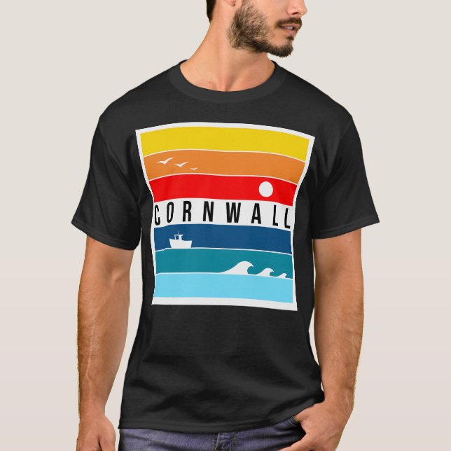 Camiseta Cornwall Sky E Sea (Frente)