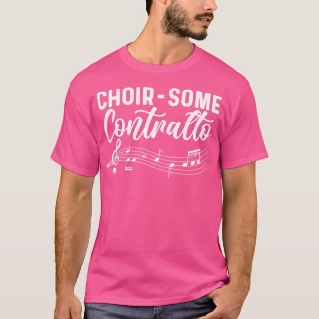 Camiseta Coro-Algum Contralto. Cantor De Ópera De Música De (Frente)