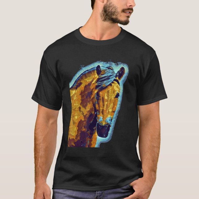 Camiseta Coro de fiorde norueguês (Frente)