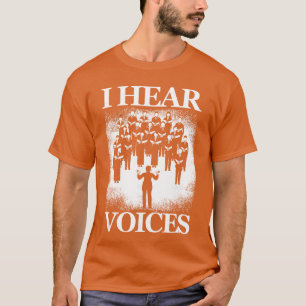 Camiseta Coro do Coro de Ouvir Vozes Cantor Coral Música Vo
